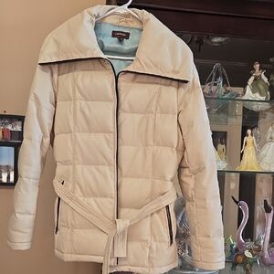 Danier Women's Beige Leather Jacket